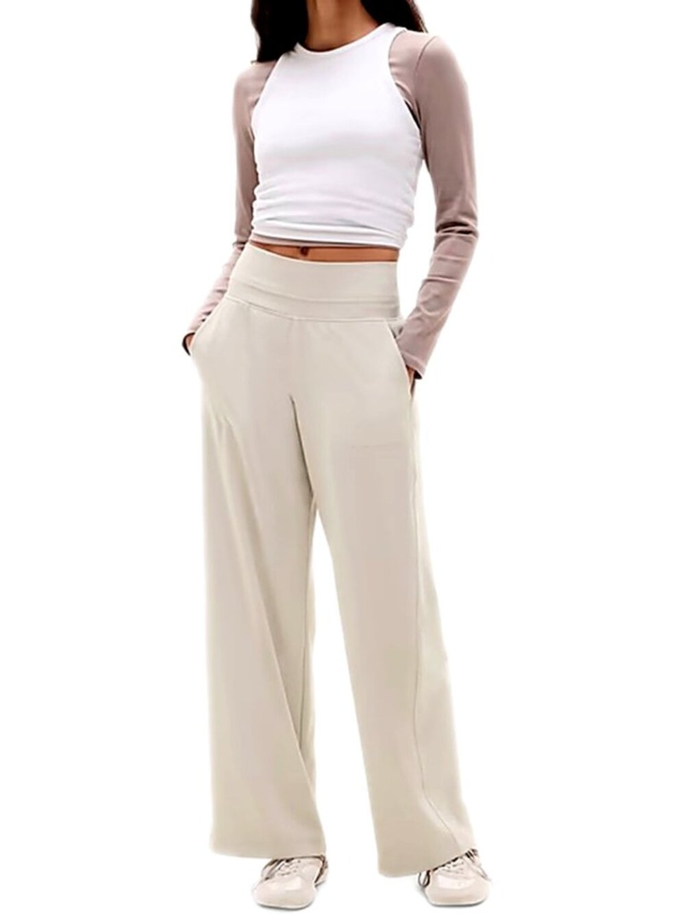 Athleta Pants Venice Flare Pant in Abalone Grey size MP